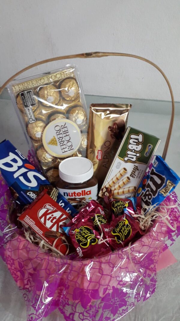 Cesta de chocolates  ( 03 )
